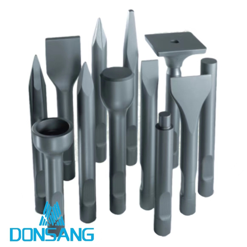 Blunt 42Crmo Hydraulic Rock Breaker Chisels 135mm Dia Hydraulic Hammer Parts Chisel DS8C